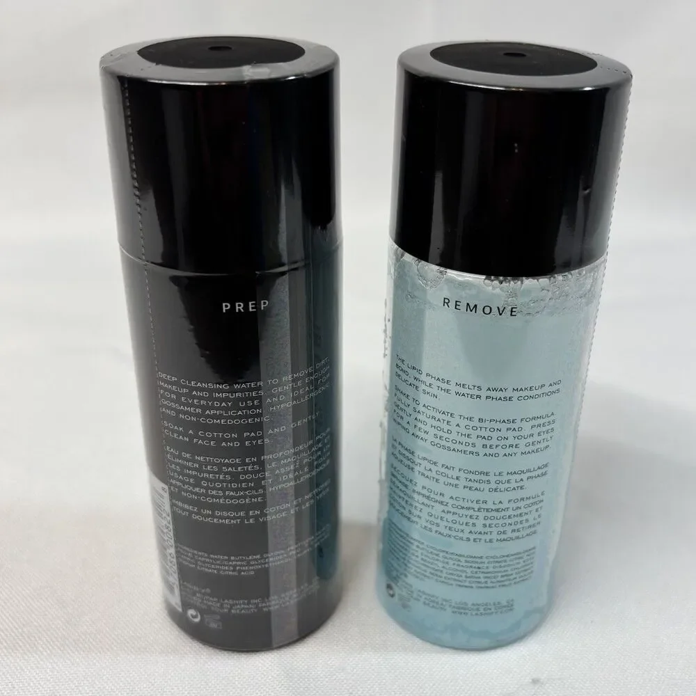 Lashify Prep & Remove Cleanser Makeup Remover Set 2.8oz Each